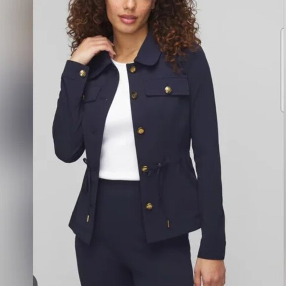 White House Black Market Jackets & Blazers - WHBM Tie Waist Shacket, Size 4, Like New